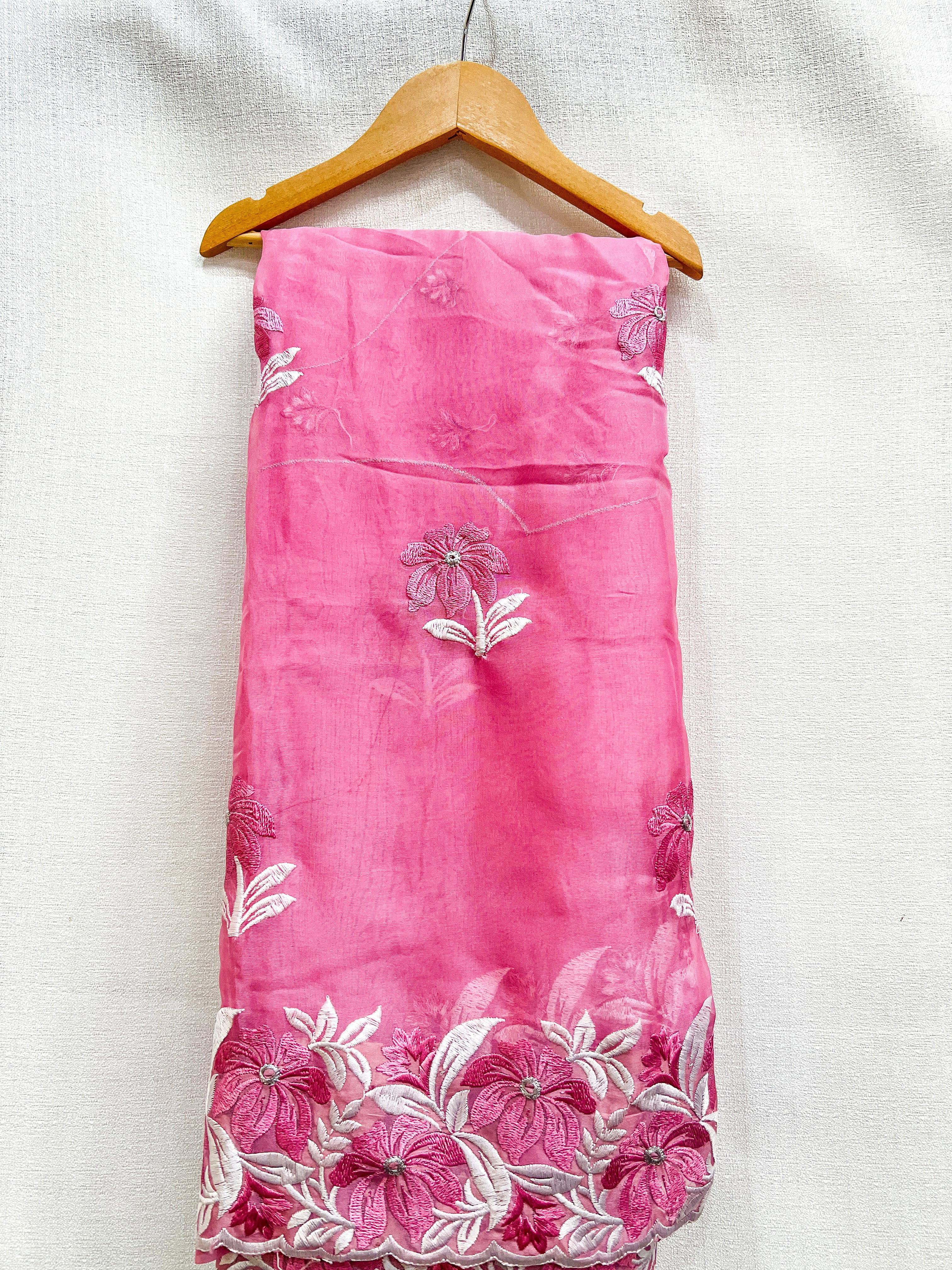 Flower Saree Pink